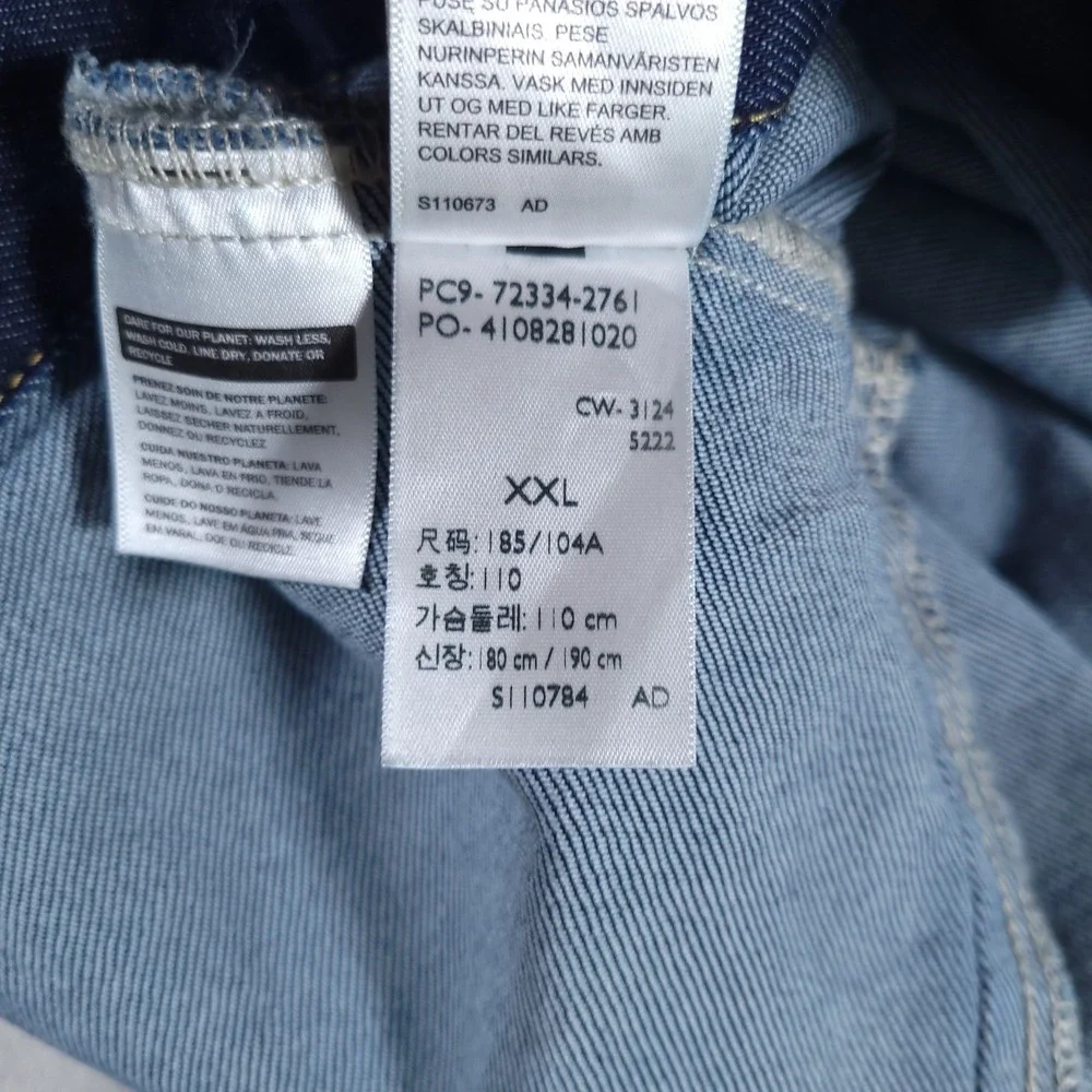 Levi's Denim Trucker Jacket‎ Mens 2XL Standard Fit Indigo Blue MSRP $89.50
